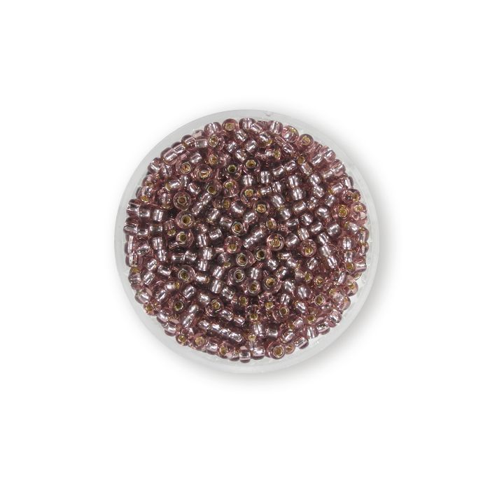 Japanische Miyuki Rocailles silverlined light amethyst 2,5 mm 12 gr