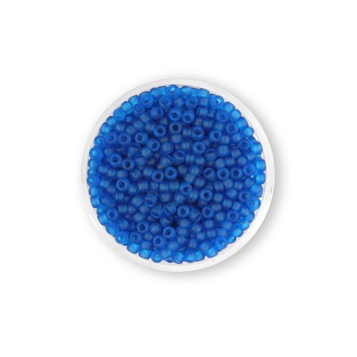 Jap. Miyukirocailles transp.matt capri blue 2,5 mm 12 gr