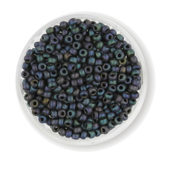 Japanische Miyuki Rocailles matt amethyst rainbow 2,5 mm 10 gr