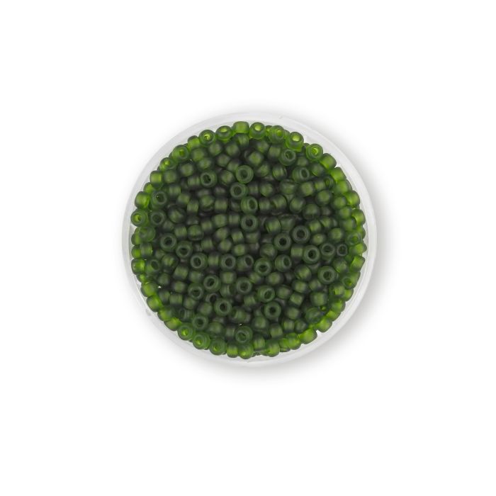 Jap. Miyukirocailles transp.matt turmalin 2,5 mm 12 gr