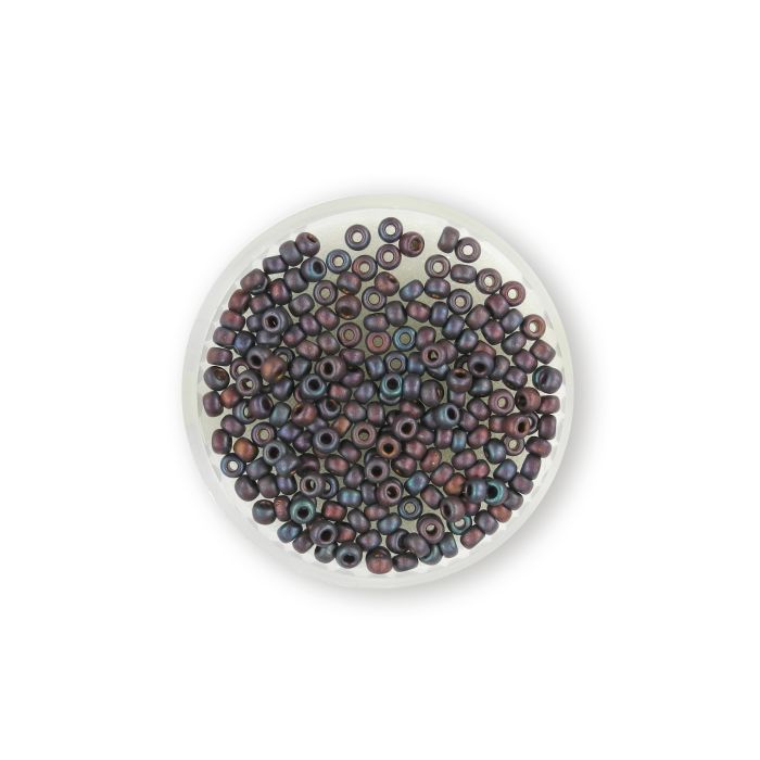 Japanische Miyuki Rocailles brown irisierend 2,5 mm 4 gr