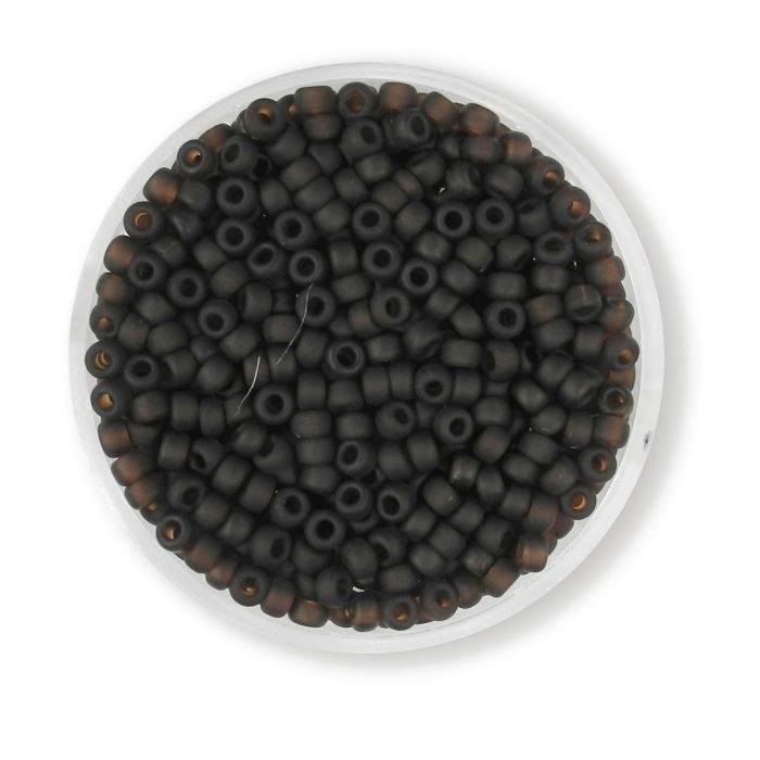 Jap. Miyukirocailles transp.matt dark brown 2,5 mm