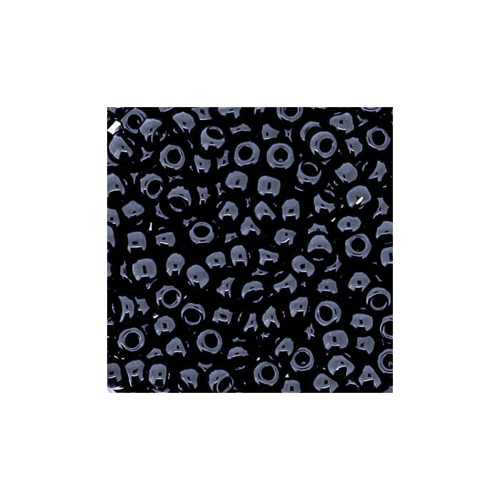 Japanische Miyuki Rocailles opaque black 2,5 mm 12 gr, Bild 3 von 3