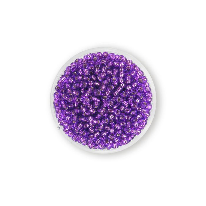 Jap. Miyukirocailles silverlined lilac 2,5 mm 12 gr