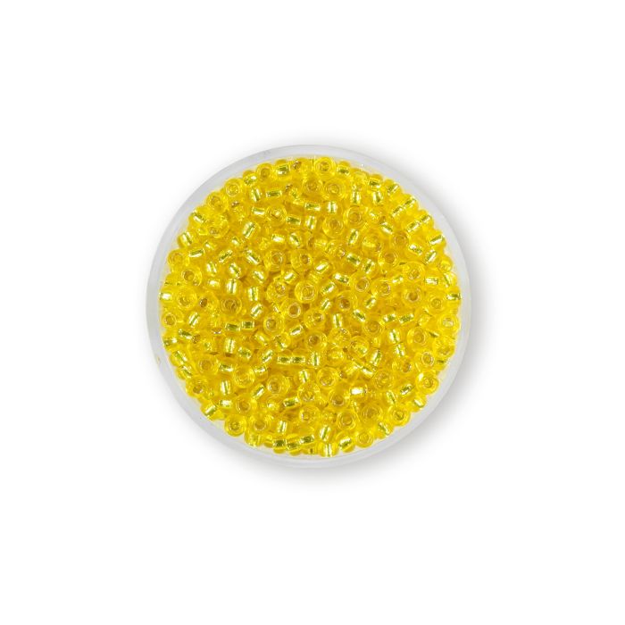 Jap. Miyukirocailles silverlined yellow 2,5 mm 12 gr