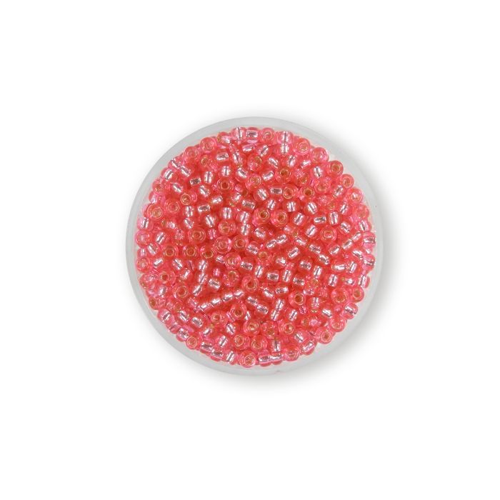 Jap. Miyukirocailles silverlined rose 2,5 mm 12 gr