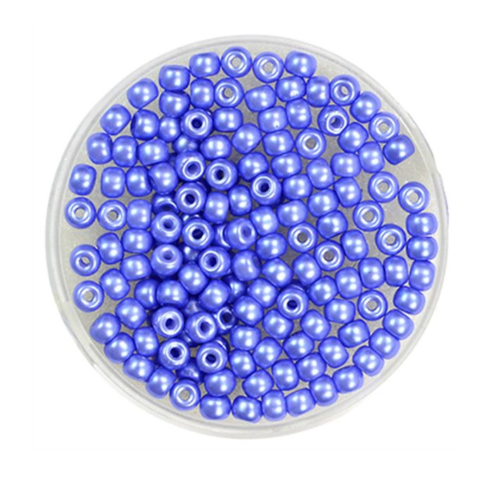 Rocailles DeluXes mittelblau 3 mm, Bild 1 von 2