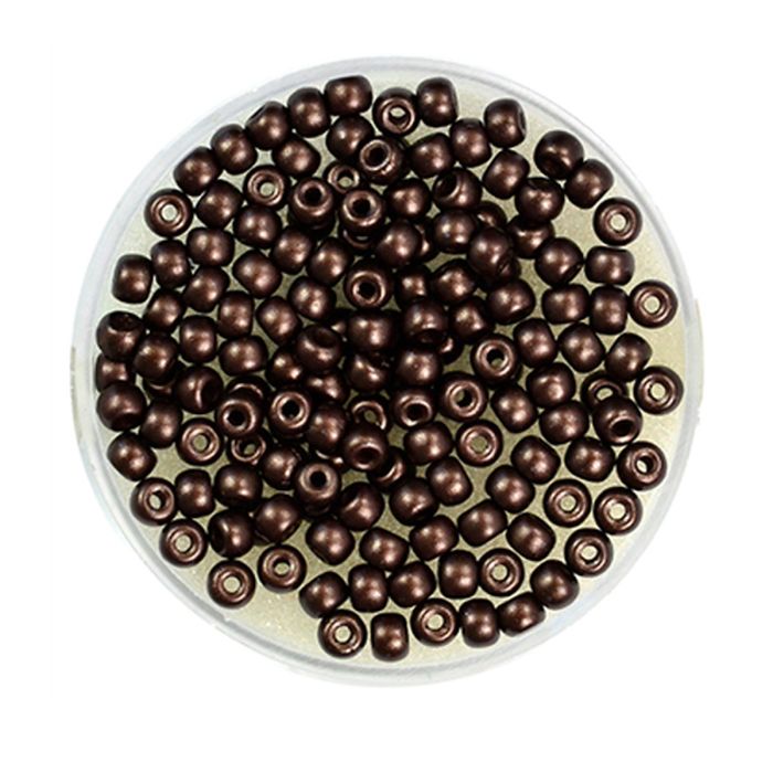 Rocailles DeluXes dunkelbraun 3 mm, Bild 1 von 2
