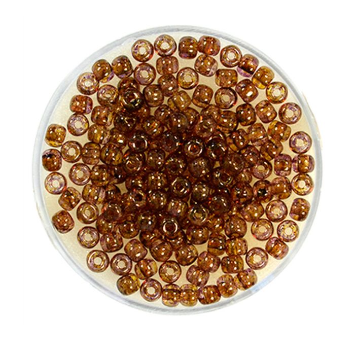 Rocailles DeluXes marmor braun 3 mm, Bild 1 von 2