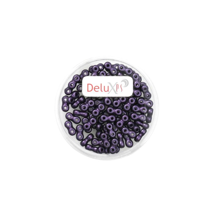 Infinity Beads DeluXes dunkellila 3x6 mm ca. 70 Stück. = 5,5 gr., Bild 2 von 2