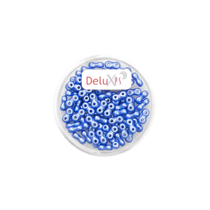 Infinity Beads DeluXes mittelblau 3x6 mm ca. 70 St. = 5,5 gr. 5.5 gr 9696-06174 4016490841890  