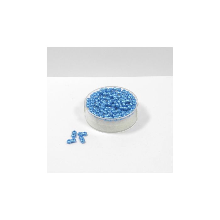 Infinity Beads DeluXes aqua 3x6 mm ca. 70 Stück. = 5,5 gr., Bild 1 von 2