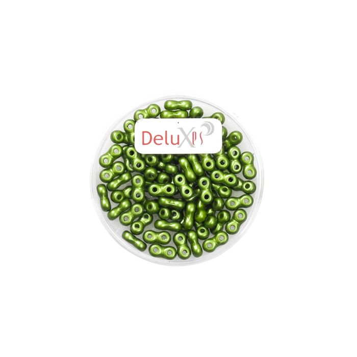 Infinity Beads DeluXes oliv 3x6 mm ca. 70 Stück. = 5,5 gr., Bild 2 von 2