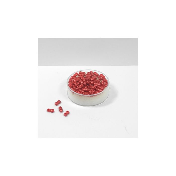 Infinity Beads DeluXes rot 3x6 mm ca. 70 Stück. = 5,5 gr., Bild 1 von 2