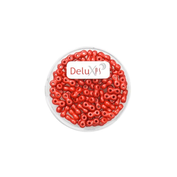 Infinity Beads DeluXes rot 3x6 mm ca. 70 Stück. = 5,5 gr., Bild 2 von 2