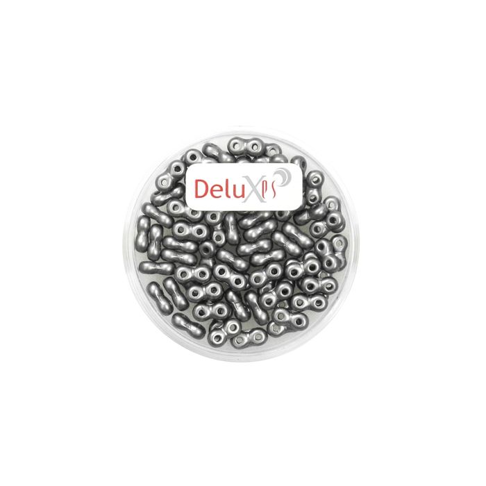 Infinity Beads DeluXes grau 3x6 mm ca. 70 Stück. = 5,5 gr., Bild 2 von 2