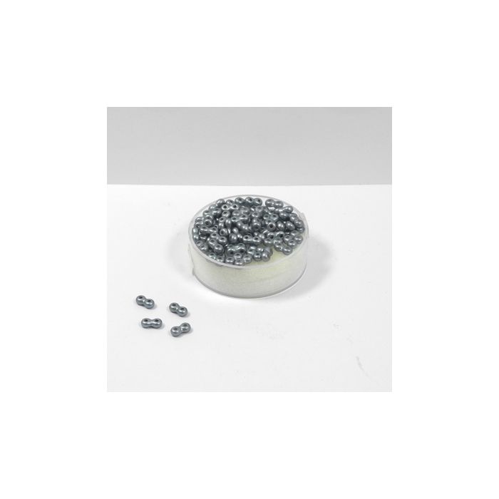 Infinity Beads DeluXes dunkelgrau 3x6 mm ca. 70 Stück. = 5,5 gr., Bild 1 von 2