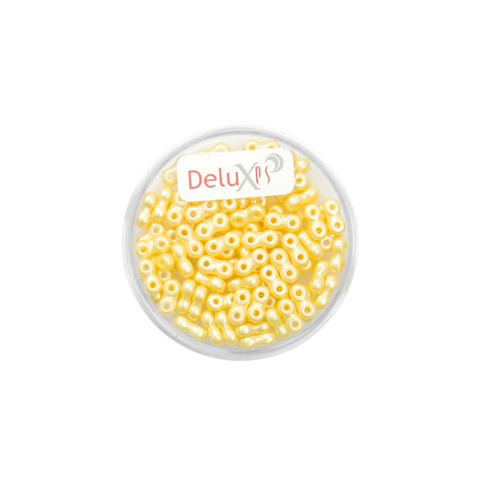 Infinity Beads DeluXes creme 3x6 mm ca. 70 Stück. = 5,5 gr., Bild 2 von 2