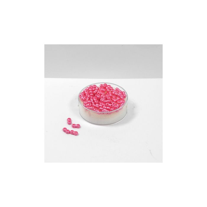 Infinity Beads DeluXes dunkelrosa 3x6 mm ca. 70 Stück. = 5,5 gr., Bild 1 von 2