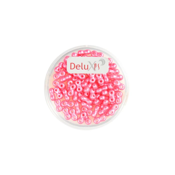 Infinity Beads DeluXes dunkelrosa 3x6 mm ca. 70 Stück. = 5,5 gr., Bild 2 von 2