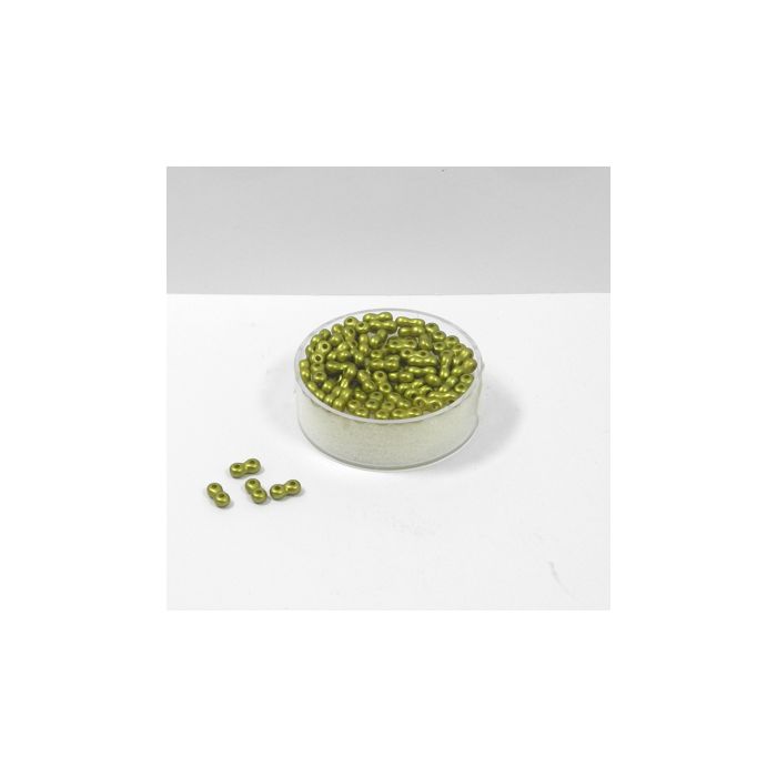 Infinity Beads DeluXes khaki 3x6 mm ca. 70 Stück. = 5,5 gr., Bild 1 von 2