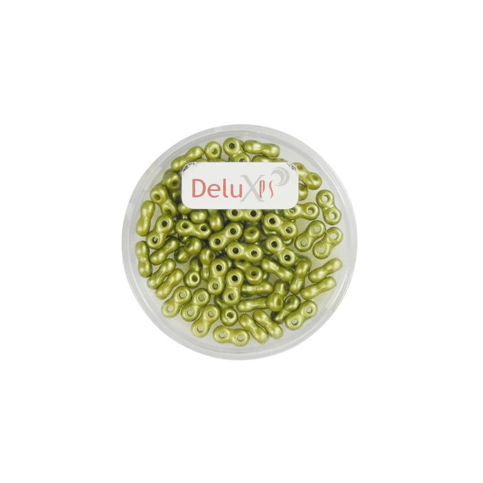 Infinity Beads DeluXes khaki 3x6 mm ca. 70 Stück. = 5,5 gr., Bild 2 von 2