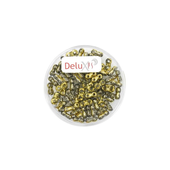 Infinity Beads DeluXes kristall goldfb. 3x6 mm ca. 70 Stück. = 5,5 gr., Bild 2 von 2
