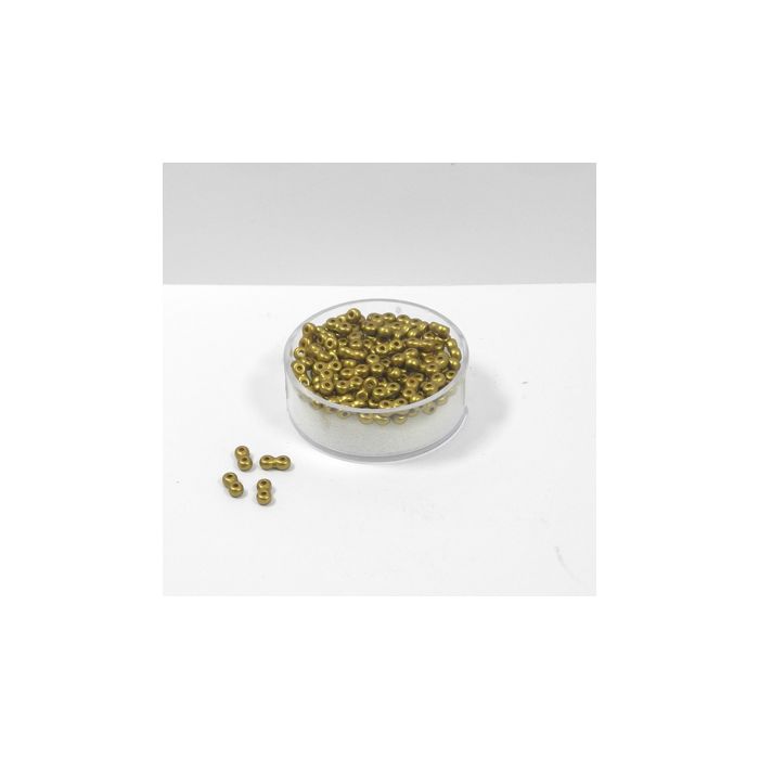 Infinity Beads DeluXes limegold 3x6 mm ca. 70 Stück. = 5,5 gr., Bild 1 von 2