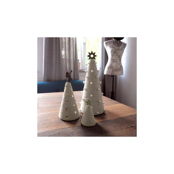 Papierkordel Weihnachtsba grau 1 Set B0007-46 4016490900269  