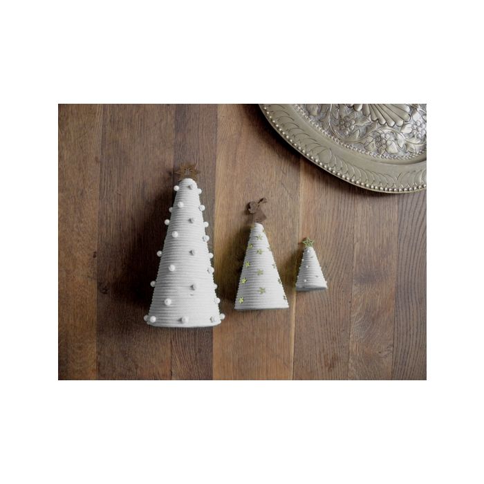 Papierkordel Weihnachtsba grau 1 Set B0007-46 4016490900269  