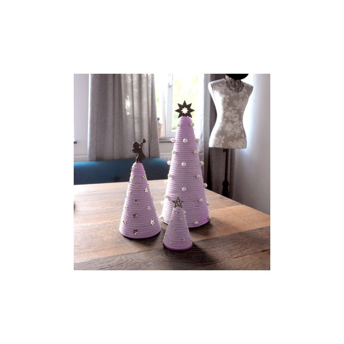 Papierkordel Weihnachtsba lila, Bild 3 von 3
