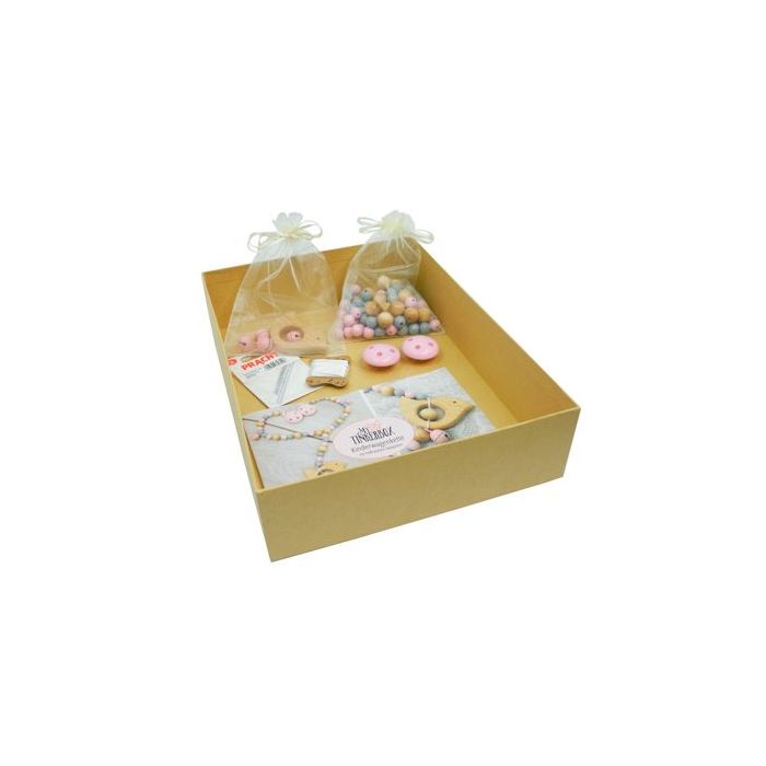 Kinderwagenkette rosa Holz rosa 52 x 21 cm 1 Set B0011 4016490900474  
