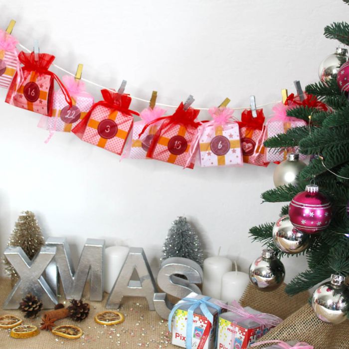 Pixel Adventskalender Tinkerbox rosa B0026 4016490569206  