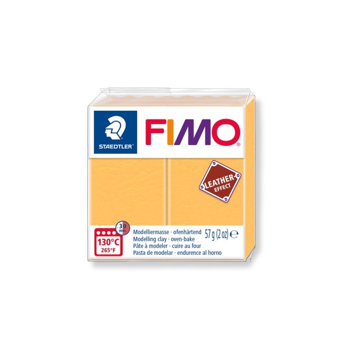 Fimo leather-effect safrangelb 57 gr 1 St