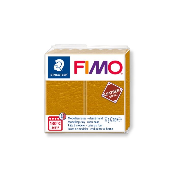 Fimo leather-effect ocker 57 gr 1 Stück