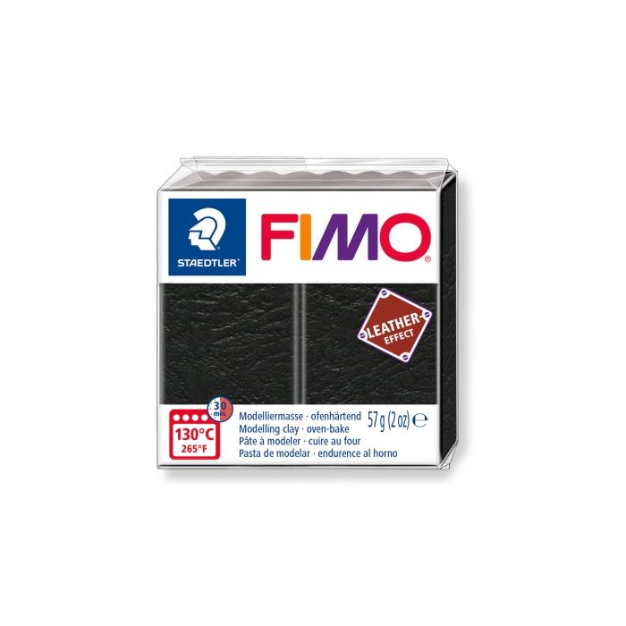Fimo leather-effect schwarz 57 gr 1 St