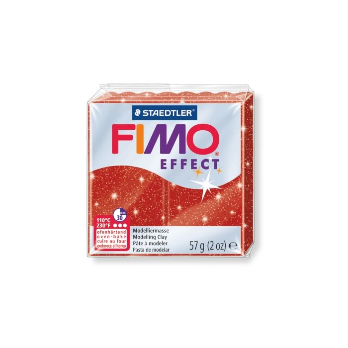 Fimo effect glitter rot 57 gr 1 Stück