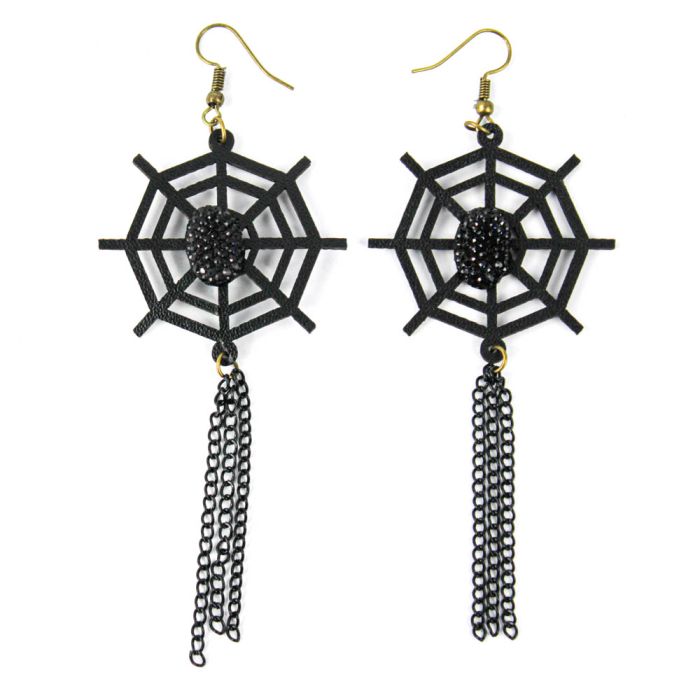 Ohrringe Spinnennetz schwarz K1884-00291 4016490875048  