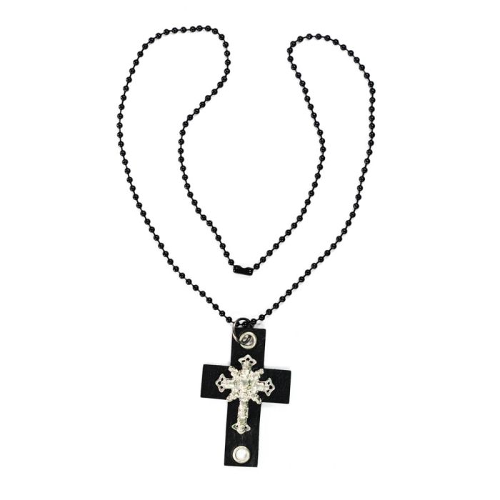 Kette Kreuz Totenkopf schwarz K3582-00291 4016490875321  