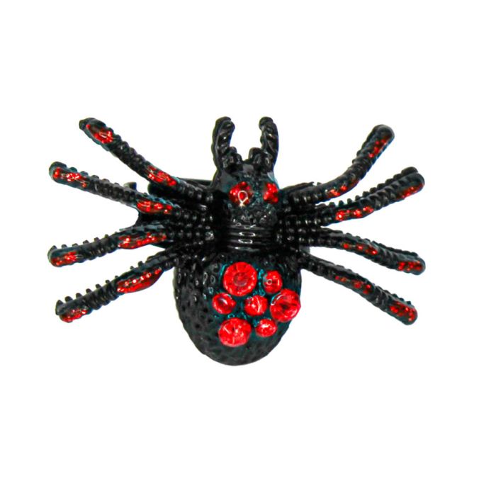 Fingerring Sortiment Spinnen schwarz bunt 1 Sort. = 6 St. K7274-00501 4016490575054  
