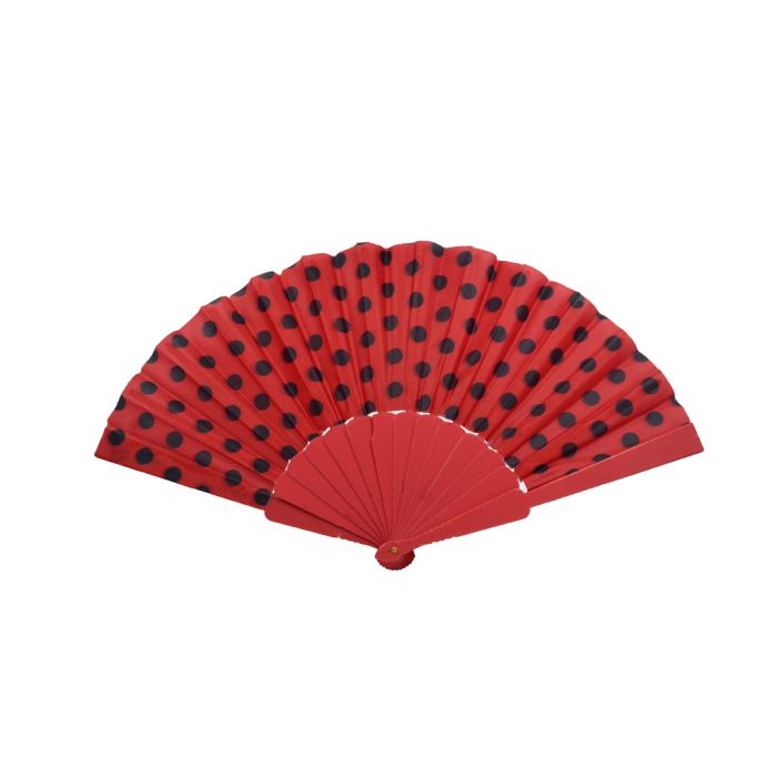 Fächer mit Punkten rot schwarz 1St K9922-00341 4016490720089  