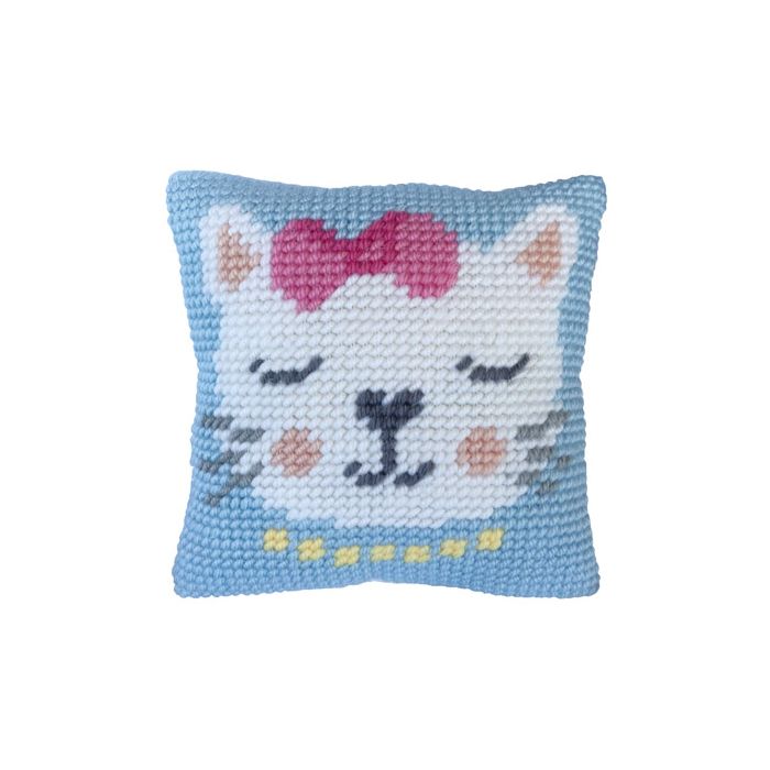 Ladybird Stickkissen Kitten Purr 22x22 cm LH3-001 4895225913763  