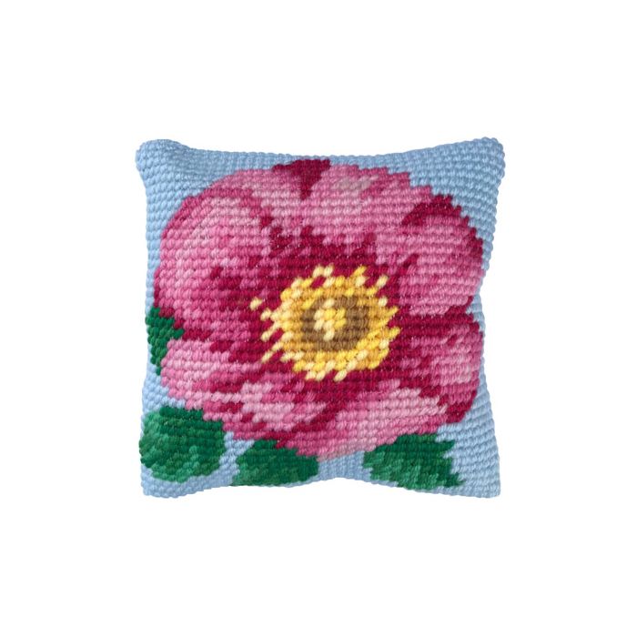 Ladybird Stickkissen Wild Rose 22x22 cm LH3-009 4895225913848  