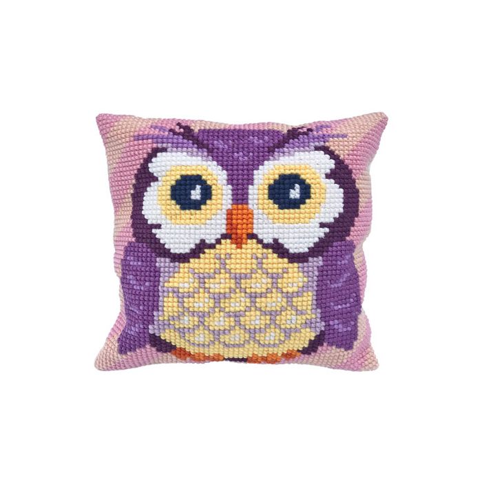 Ladybird Stickkissen Owl 40x40 cm LH9-006 4895225913954  