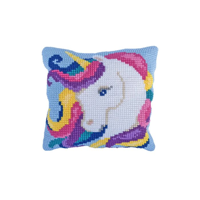 Ladybird Stickkissen Unicorn 40x40 cm LH9-008 4895225913978  
