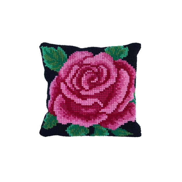 Ladybird Stickkissen Klassische Rose 40x40 cm