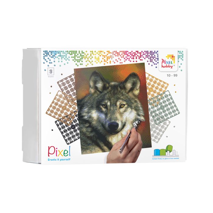 Pixel Wolf 30,5x38,1 cm 1 Stück