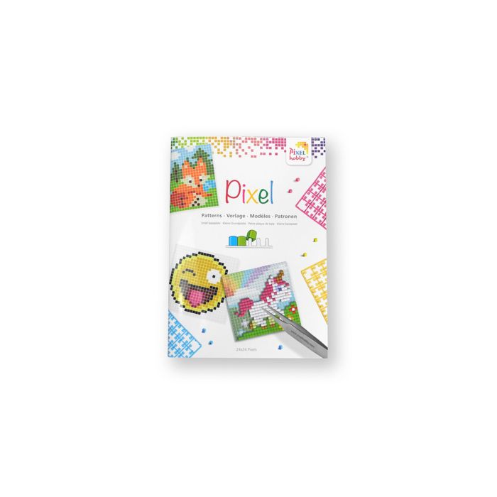 Pixel Vorlagenheft für kleine Grundplatten 24x24 Pixel 1 St