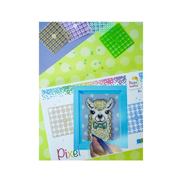 Pixel Geschenkverpackung Alpaka weiß 1 St