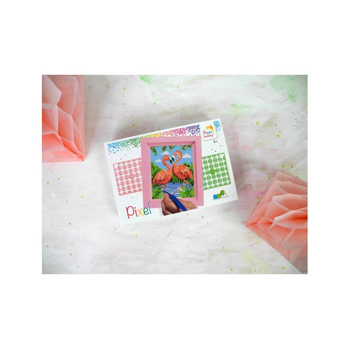 Pixel Geschenkverpackung Flamingos 1 St